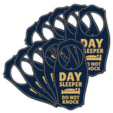 Day Sleeper Do Not Knock Door Hanger | House or Business Door Sign