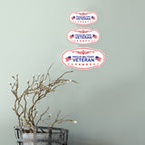 Victorian Plus Proud Military Veteran Wall or Door Sign | Honor Veterans with Military Signs | US Pride | Businesses and Homes