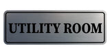 Standard Utility Room Wall or Door Sign