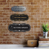 Signs ByLITA Designer Setting Sprays Makeup Area Wall or Door Sign