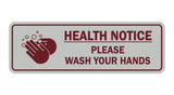 Standard Health Notice Please Wash Your Hands Sign