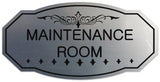 Signs ByLITA Victorian Maintenance Room Wall or Door Sign - Easy Installation | Durable Wall or Door