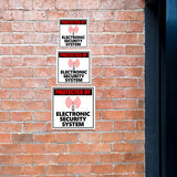Square Plus Protected By Electronic Security System Door or Wall Sign | Warning Signage