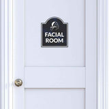Facial Room' Headstone ? Wall/Door Restroom & Hygiene Sign