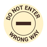 Signs ByLITA Circle Do Not Enter, Wrong Way Wall or Door Sign