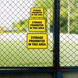 Classic Framed Plus Storage Prohibited in This Area Door or Wall Sign | Miscellaneous Warning Signs - Industrial & Construction