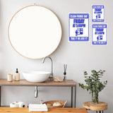 Portrait Round Plus Clean Fridge Day Friday At 5:00pm Take It Or Lose It! Wall or Door Sign | Office Housekeeping Signage