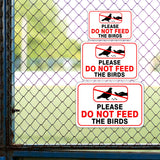 Classic Framed Plus Please Do Not Feed The Birds Door or Wall Sign | Warning Signage