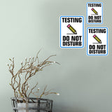 Portrait Round Plus Testing Do Not Disturb Wall or Door Sign | Warning Signage