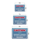 Classic Framed Plus Caution: Property Guarded By Lead Injection Specialist Door or Wall Sign | Home Security