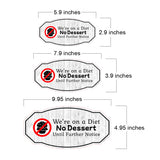 Victorian Plus We're on a Diet No Dessert Until Further Notice Wall or Door Sign | Neutral