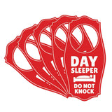 Day Sleeper Do Not Knock Door Hanger | House or Business Door Sign