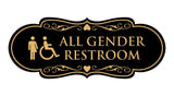 Signs ByLITA Designer All Gender Room Restroom Wall or Door Sign