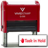Vivid Stamp Task in Hold Self-Inking Rubber Stamps Teachers And Schools | Motivational Stamps For Children | Re-inkable Ink Pad
