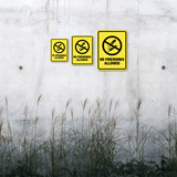 Portrait Round Plus No Fireworks Allowed Wall or Door Sign | Home Safety Sign