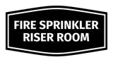 Signs ByLITA Fancy Fire Sprinkler Riser Room Sign | Durable Plastic | Vibrant Colors | Powerful Foam Tape