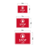 Classic Framed Plus Stop - قف Door or Wall Sign | Bilingual General Signs - Arabic