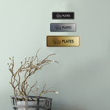 Signs ByLITA Standard Plates Door or Wall Sign Easy Installation | Durable Construction | Kitchen Essentials | Hygiene | AirBnB Signs