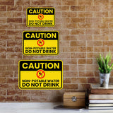 Classic Framed Plus Caution: Non-Potable Water – Do Not Drink Door or Wall Sign | Miscellaneous Warning Signs - Industrial & Construction