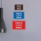 Signs ByLITA Classic Framed, This is a Quiet Space Wall or Door Sign
