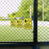 Portrait Round Plus Keep Fire Extinguishers Accessible and Do Not Block Door Access Wall or Door Sign | Business Safety Sign