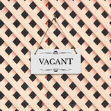 Vacant 5" x 10" Hanging Wall or Door Sign | Rustic Twine | Stylish Business or Office Signage