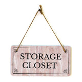 Rooms & Spaces | Rustic Red Wood 5 x 10" Hanging Signs