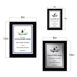 Kayaking Customizable Black Frame Wooden Award Plaque | Easel Mount Option | Achievement and Recognition Personalizable Plaques | Sports Award