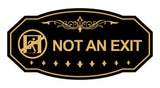 Victorian NOT an EXIT (Running Man) Wall or Door Sign