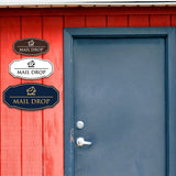 Signs ByLITA Victorian Mail Drop Durable ABS Plastic | Laser Engraved | Easy Installation | Elegant Design Wall or Door Sign