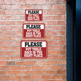 Classic Framed Plus Please Put Tools Back In The Right Place Wall or Door Sign | Home Decor