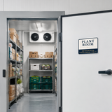 Classic Framed Plus Plant Room — Authorized Personnel Only — Wall or Door Sign | Specialist Room - Sign