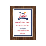 Sales Performance Customizable Award Plaque | Easel Mount Option | Achievement and Recognition Personalizable Plaques