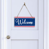 Welcome 5x10 Hanging Plus Wall or Door Sign | USA Home Decor