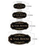 Victorian Plus Nail Room — Wall or Door Sign | Treatment Room - Sign
