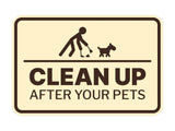 Signs ByLITA Classic Framed Clean up After Your Pets Wall or Door Sign