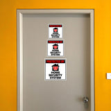 Square Plus Protected By Home Security System Door or Wall Sign | Warning Signage