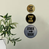 Signs ByLITA Circle Other Door (Right Arrow) Wall or Door Sign