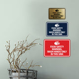 Signs ByLITA Classic Framed Food Safety Warning, Wash Hands Only In This Sink Wall or Door Sign