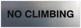 Signs ByLITA Basic No Climbing Sign | Easy No-Tool Installation | Powerful Foam Tape