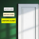 Basic Janitor's Closet Door/Wall Sign (Multipack)