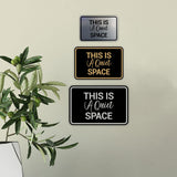 Signs ByLITA Classic Framed, This is a Quiet Space Wall or Door Sign