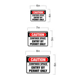Classic Framed Plus Caution: Confined Space – Entry by Permit Only Door or Wall Sign | Miscellaneous Warning Signs - Industrial & Construction