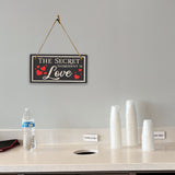 The Secret Ingredient Is Love 5x10 Hanging Plus Wall or Door Sign | Funny Home Décor