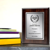 Racquetball Customizable Wooden Award Plaque | Easel Mount Option | Achievement and Recognition Personalizable Plaques | Sports Award