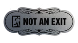 Designer Not An Exit (Runner) Wall or Door Sign