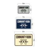Classic Framed Community Room Wall or Door Sign