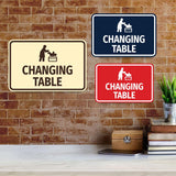 Signs ByLITA Classic Framed Changing Table Wall or Door Sign