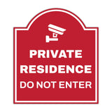 Private Residence Do Not Enter' Headstone - Wall or Door Signs ? Access & Control Sign