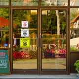 Signs ByLITA Square Automatic Doors Do Not Push or Pull Door or Wall Sign | Public Signage